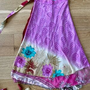 Darn Good Yarn sari wrap skirt